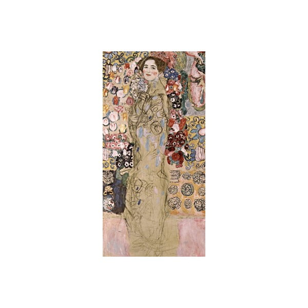 Reprodukcia obrazu Gustav Klimt - Portrait of Maria Munk, 70 x 30 cm