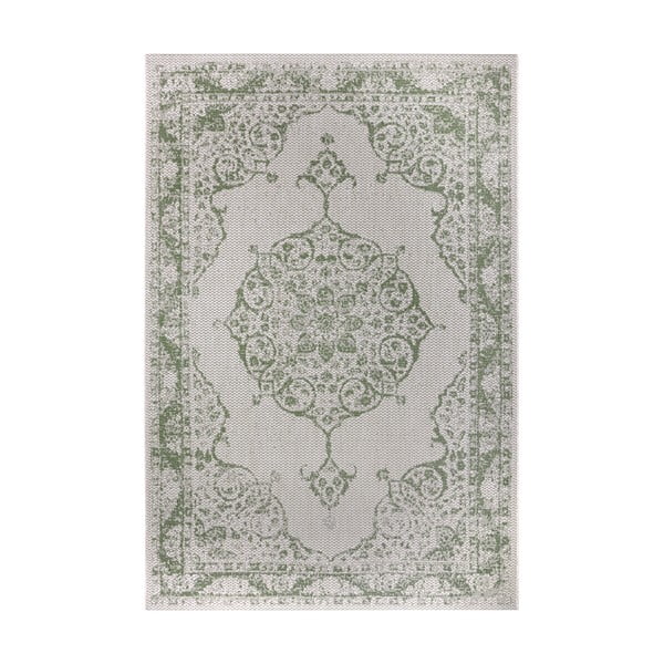 Zeleno-béžový vonkajší koberec Ragami Oslo, 80 x 150 cm