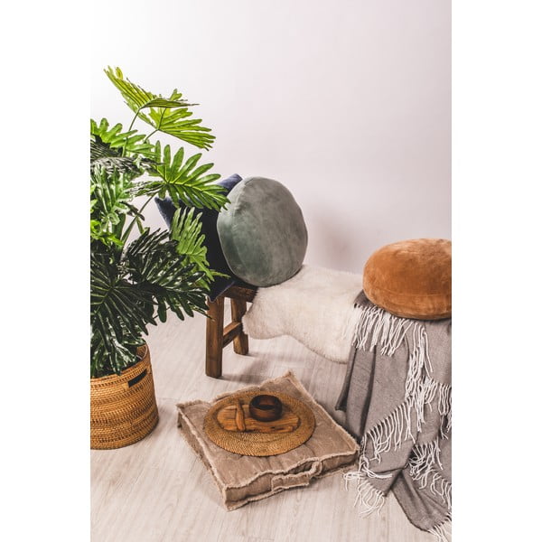 Sivobéžový dekoratívny vankúš z mikrovlákna Tiseco Home Studio Marshmallow, ø 40 cm-image-2