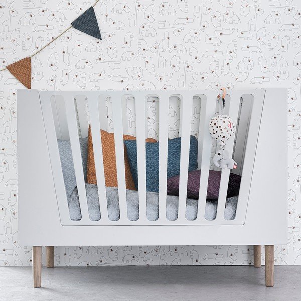 Biela detská postieľka Done by Deer, 120 x 60 cm-image-1