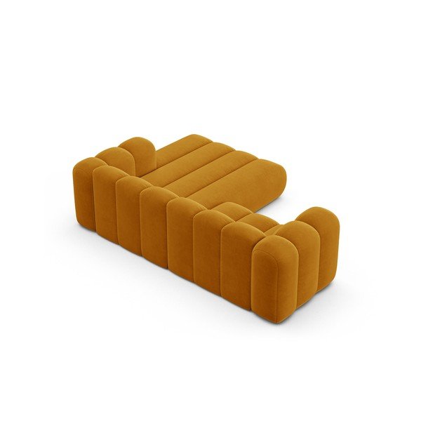 Žltá rohová pohovka (pravý roh) Lupine – Micadoni Home-image-3