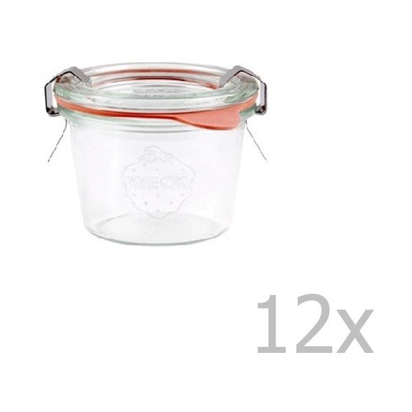 Sada 12 zaváracích pohárov Weck Sturz, 80 ml