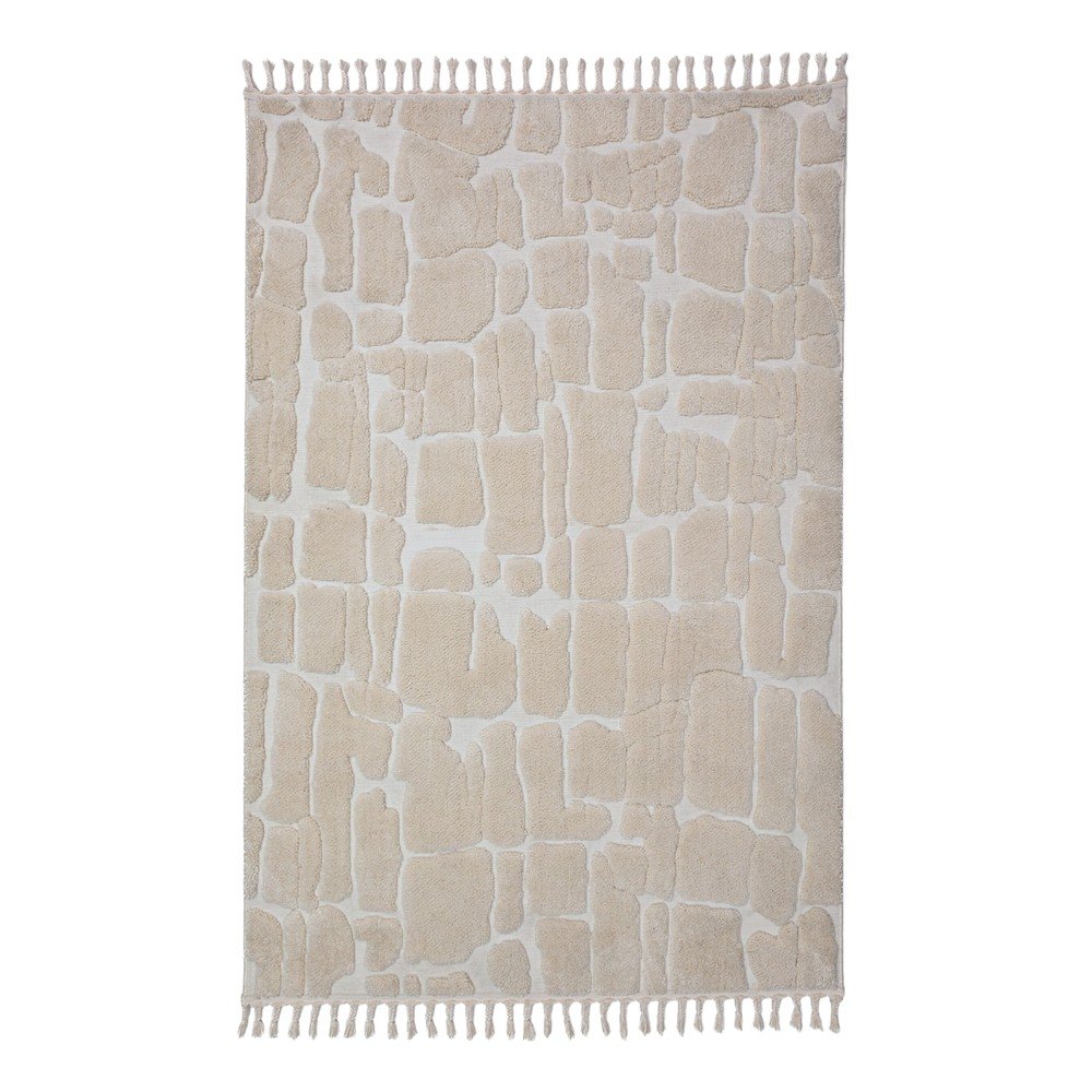 E-shop Krémový koberec 133x190 cm Esra Cobbled – Flair Rugs