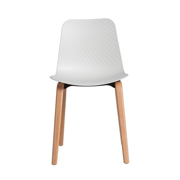 Sada 4 bielych jedálenských stoliečik Marckeric Keira-image-1