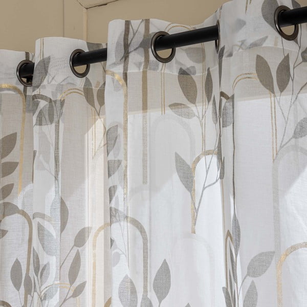 Sivá voálová záclona 140x240 cm Roseris – douceur d'intérieur-image-2