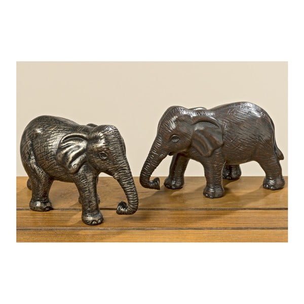 Sada 2 dekoratívnych sošiek Boltze Elephants
