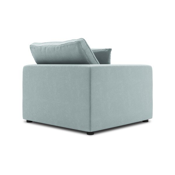 Svetlomodrá rohová časť modulárnej menčestrovej pohovky Windsor & Co Sofas Galaxy, ľavý roh-image-3
