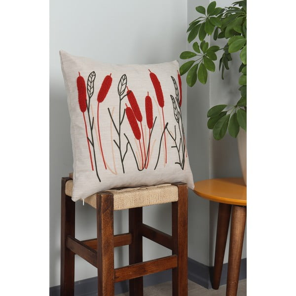 Ľanový dekoračný vankúš 43x43 cm Straw – Mioli Decor-image-2