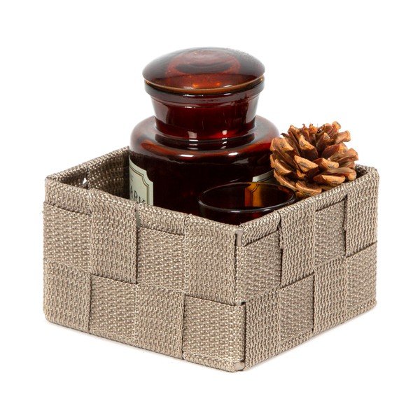 Svetlohnedý kúpeľňový organizér Compactor Stan, 12 x 12 cm-image-1