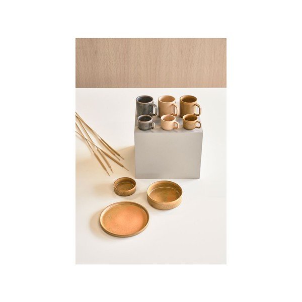 Súprava 2 oranžových porcelánových misiek Villa Collection Fjord, ø 10,1 cm-image-3