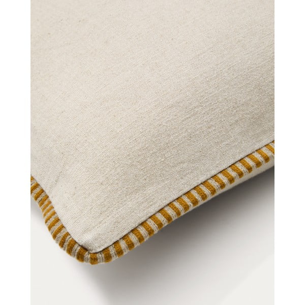 Obliečka na vankúš s prímesou ľanu 45x45 cm Ardit – Kave Home-image-3