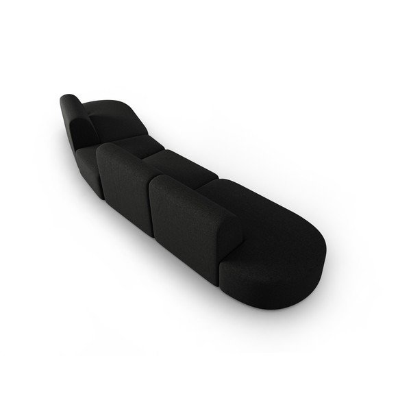 Čierna pohovka 412 cm Shane – Micadoni Home-image-3