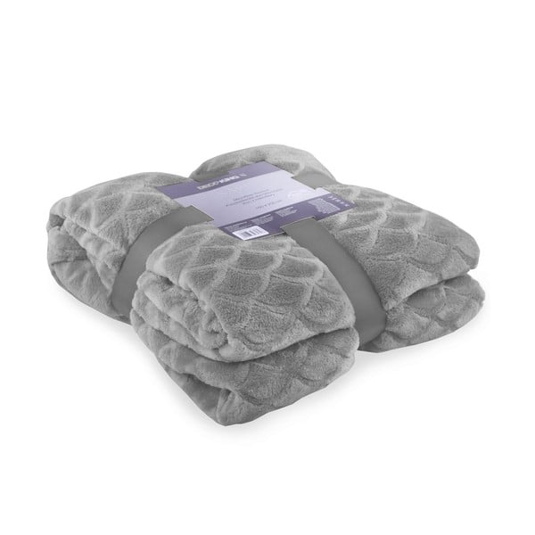 Sivá deka z mikrovlákna DecoKing Sardi, 170 × 200 cm