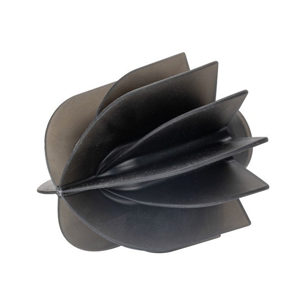 Čierna silikónová toaletná kefa s kovovým držiakom Wenko-image-3