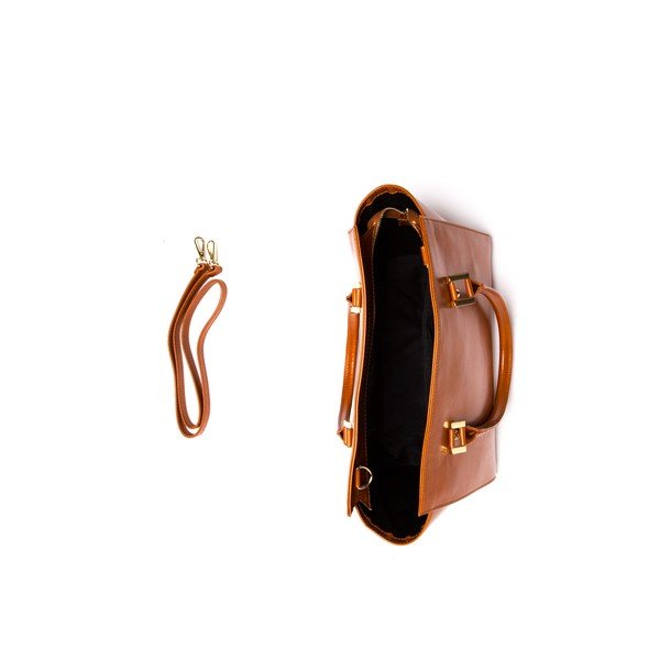 Kožená kabelka Isabella Rhea 382 Cognac-image-3