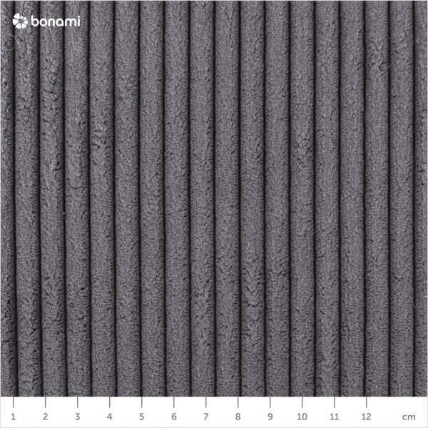 Tmavosivá čalúnená dvojlôžková posteľ bez roštu 140x200 cm Mattis Cord – Meise Möbel-image-4