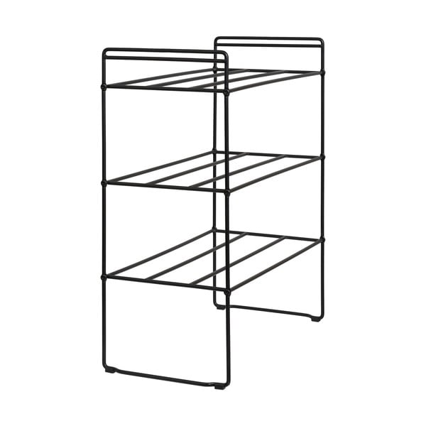 Čierny kovový stojan na topánky Swansea – House Nordic-image-2