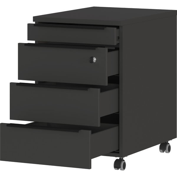 Antracitová uzamykateľná skrinka 42x63 cm Mailand – Germania-image-3