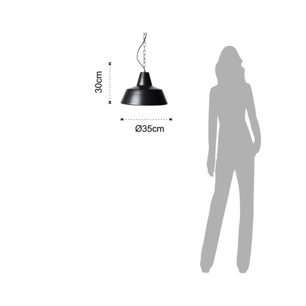 Čierne závesné svietidlo Tomasucci Loft-image-1