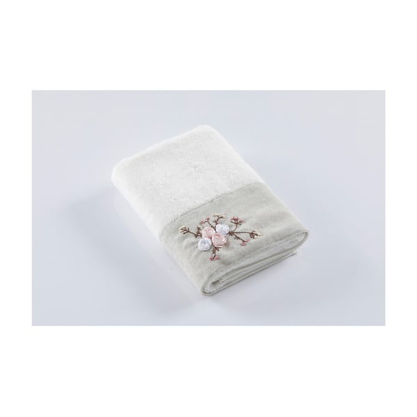 Krémový uterák z bavlny Bella Maison Rosie, 50 × 90 cm