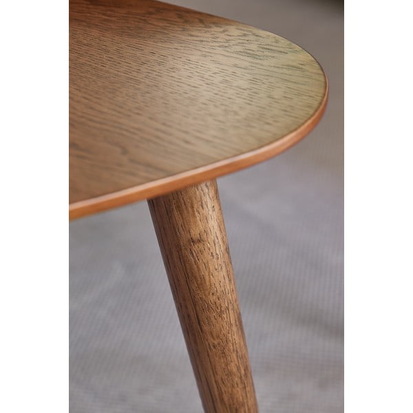 Hnedé konferenčné stolíky v súprave 2 ks v dekore duba 70x100 cm Adda – Unique Furniture-image-3