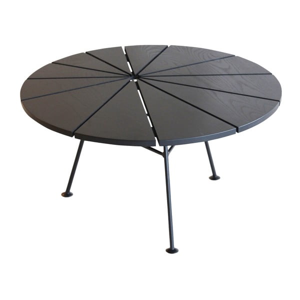 Čierny odkladací stolík OK Design Bambam, Ø 70 cm