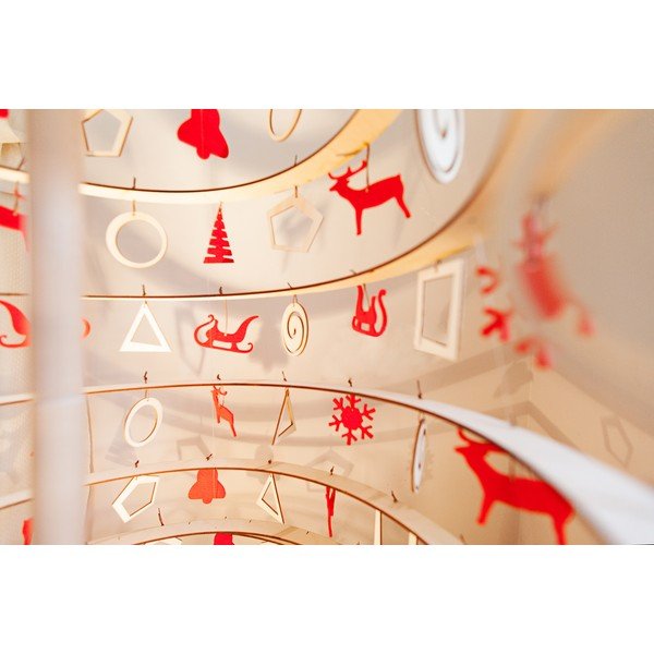 Drevený dekoratívny vianočný stromček Spira Large, výška 138 cm-image-4