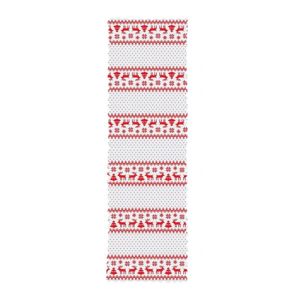 Súprava 4 vianočných obliečok na vankúš a behúň na stôl Minimalist Cushion Covers Nordic Knit-image-3