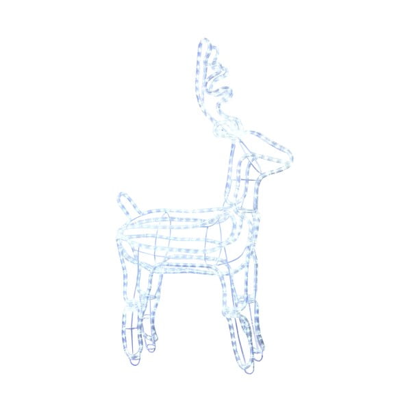 Svietiaca dekorácia  Reindeer, výška 105 cm, studené biele svetlo