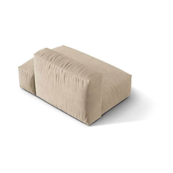 Béžový zamatový modul pohovky (pravý roh) Martina – Micadoni -image-2