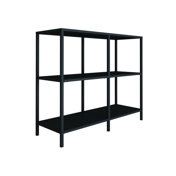 Čierny kovový regál Canett Lite, šírka 100 cm-image-4