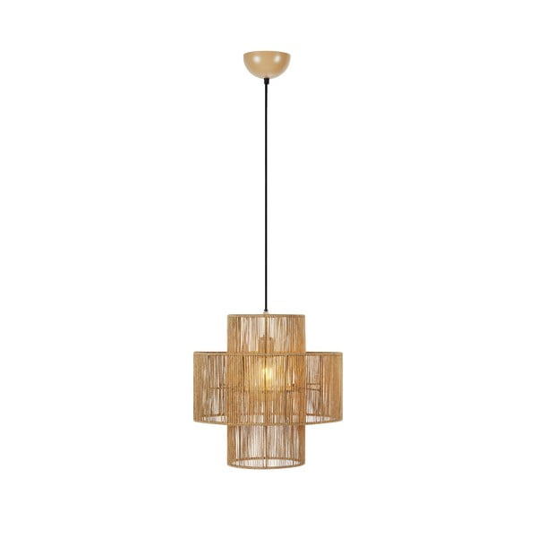 Závesné svietidlo v prírodnej farbe s tienidlom z juty ø 40 cm Soga – Markslöjd