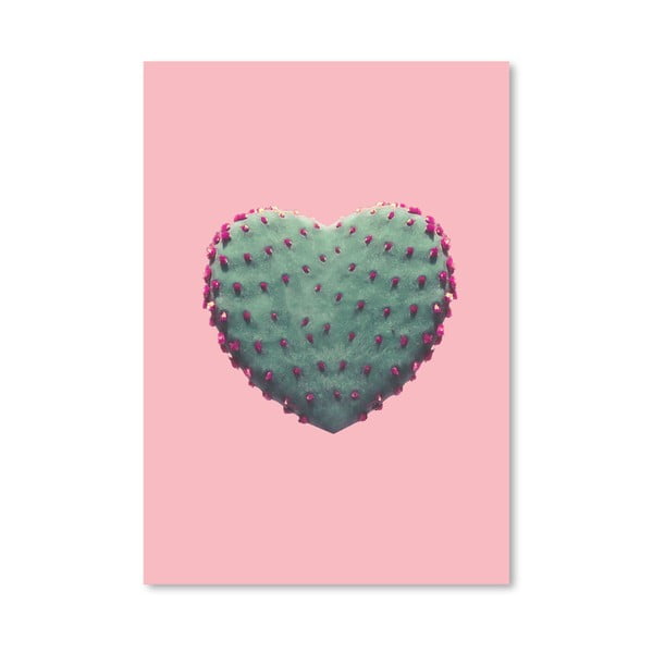 Plagát Americanflat Heart Of Cactus, 30 × 42 cm