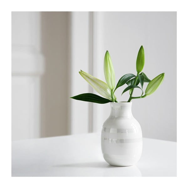 Biela kameninová váza Kähler Design Omaggio, výška 12,5 cm-image-2