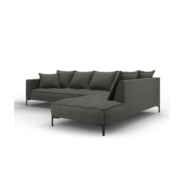 Tmavosivá rohová pohovka Interieurs 86 Zelda, pravý roh-image-3