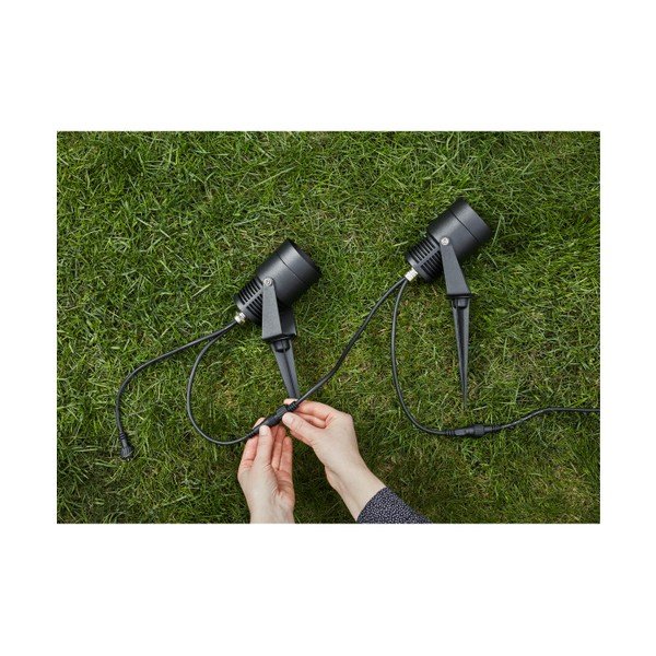 Čierne nástenné svietidlo Markslöjd Garden 24, 9 W-image-4