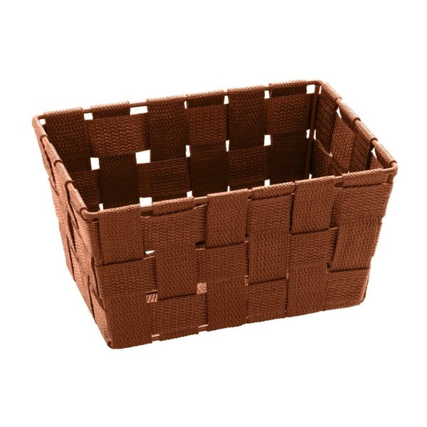 Hnedý úložný košík Wenko Adria, 14 x 19 cm