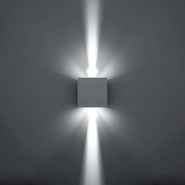 Biele LED nástenné svietidlo Pinio – Sollux-image-3