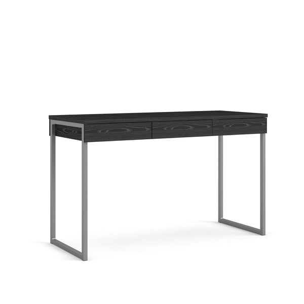 Čierny pracovný stôl Tvilum Function Plus, 126 x 52 cm-image-3