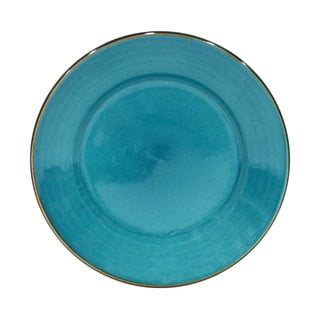 Modrý tanier z kameniny Casafina Sardegna, ⌀ 30 cm