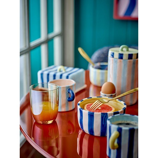 Modré/ružové keramické hrnčeky v súprave 2 ks 250 ml Phoenix – Bloomingville-image-4