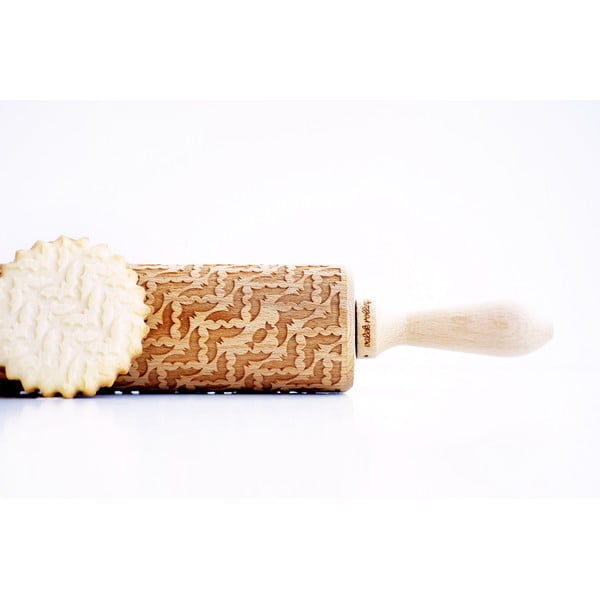 Drevený embosovaný valček na cesto Valek Bats-image-3