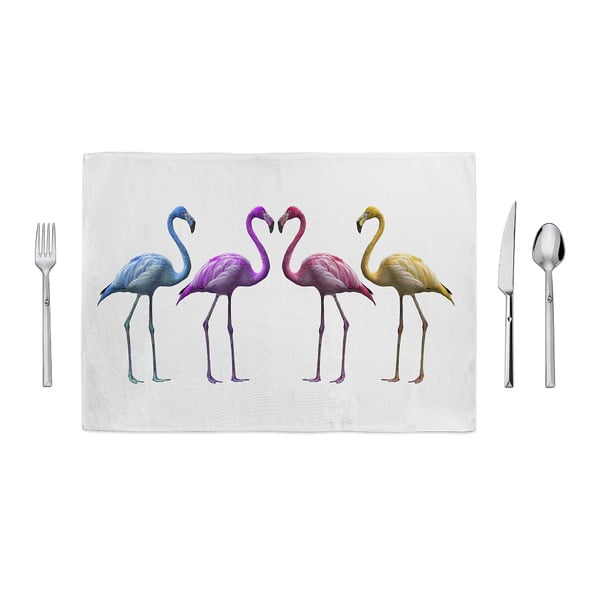 Prestieranie Home de Bleu Colored Flamingos, 35 x 49 cm