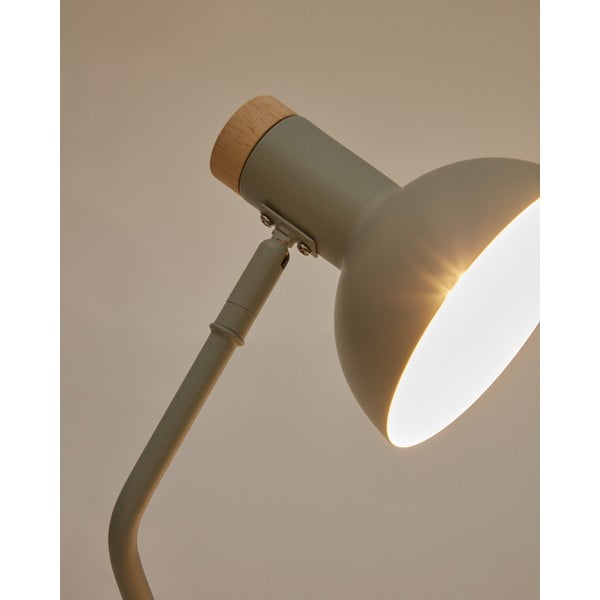 Stolová lampa v mentolovej farbe s kovovým tienidlom (výška 37 cm) Katia – Kave Home-image-4