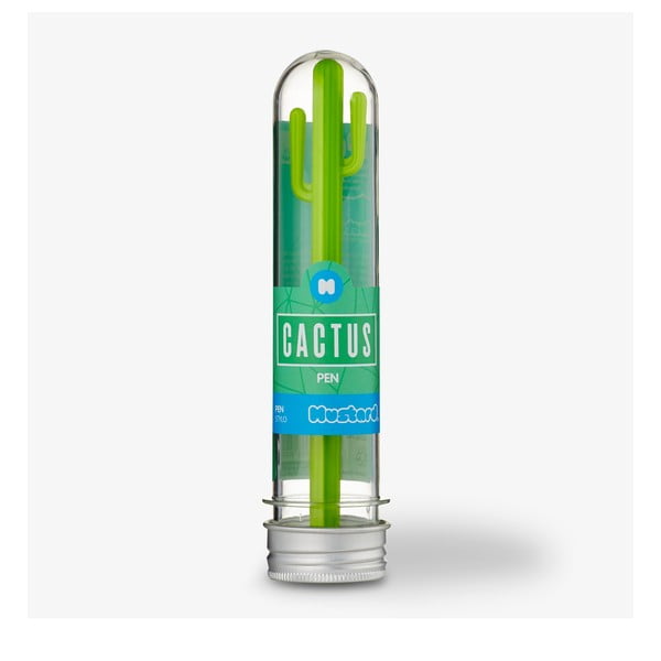 Zelené pero Just Mustard Cactus