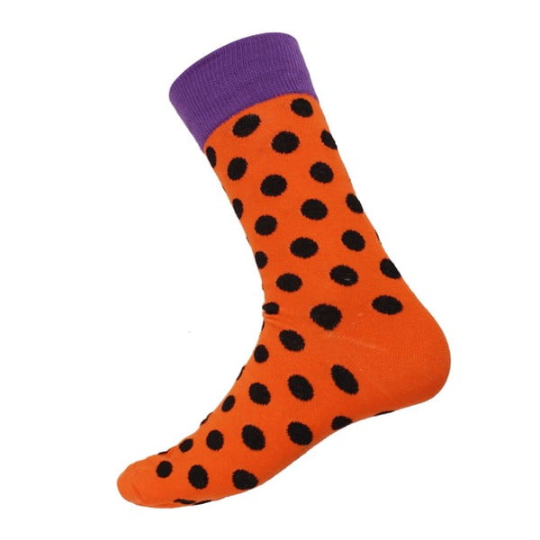 Ponožky Big Dots Orange, veľkosť 40-44