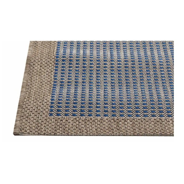 Modrý vonkajší koberec do exteriéru Floorita Chrome, 135 × 190 cm-image-1