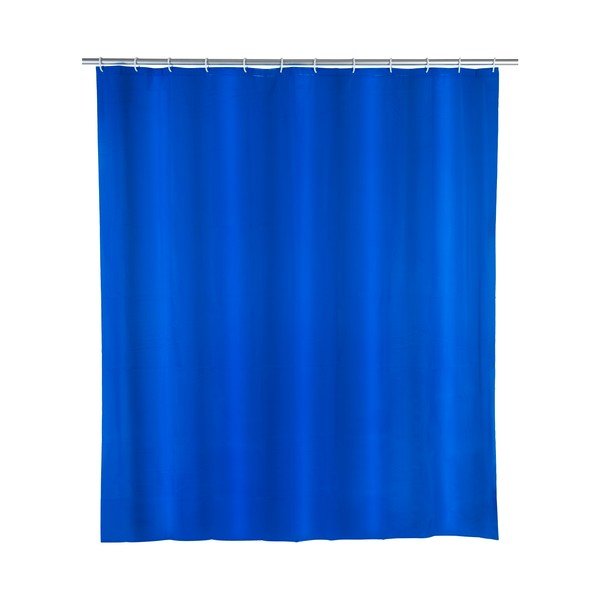 Modrý sprchový záves Wenko Night