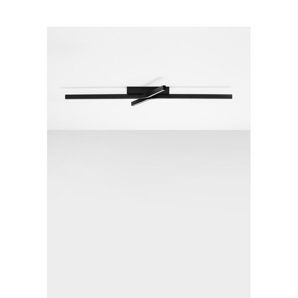 Matne čierne hliníkové LED stropné svietidlo so stmievačom 50x100 cm Akro – Nova Luce-image-4