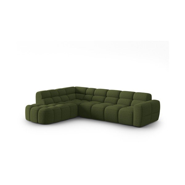 Zelená rohová pohovka Lisa – Micadoni Home-image-2